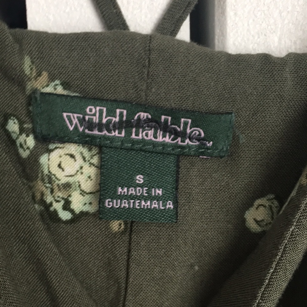 Target Wild Fable Green Floral Jumpsuit, worn once - Picture 4 of 5